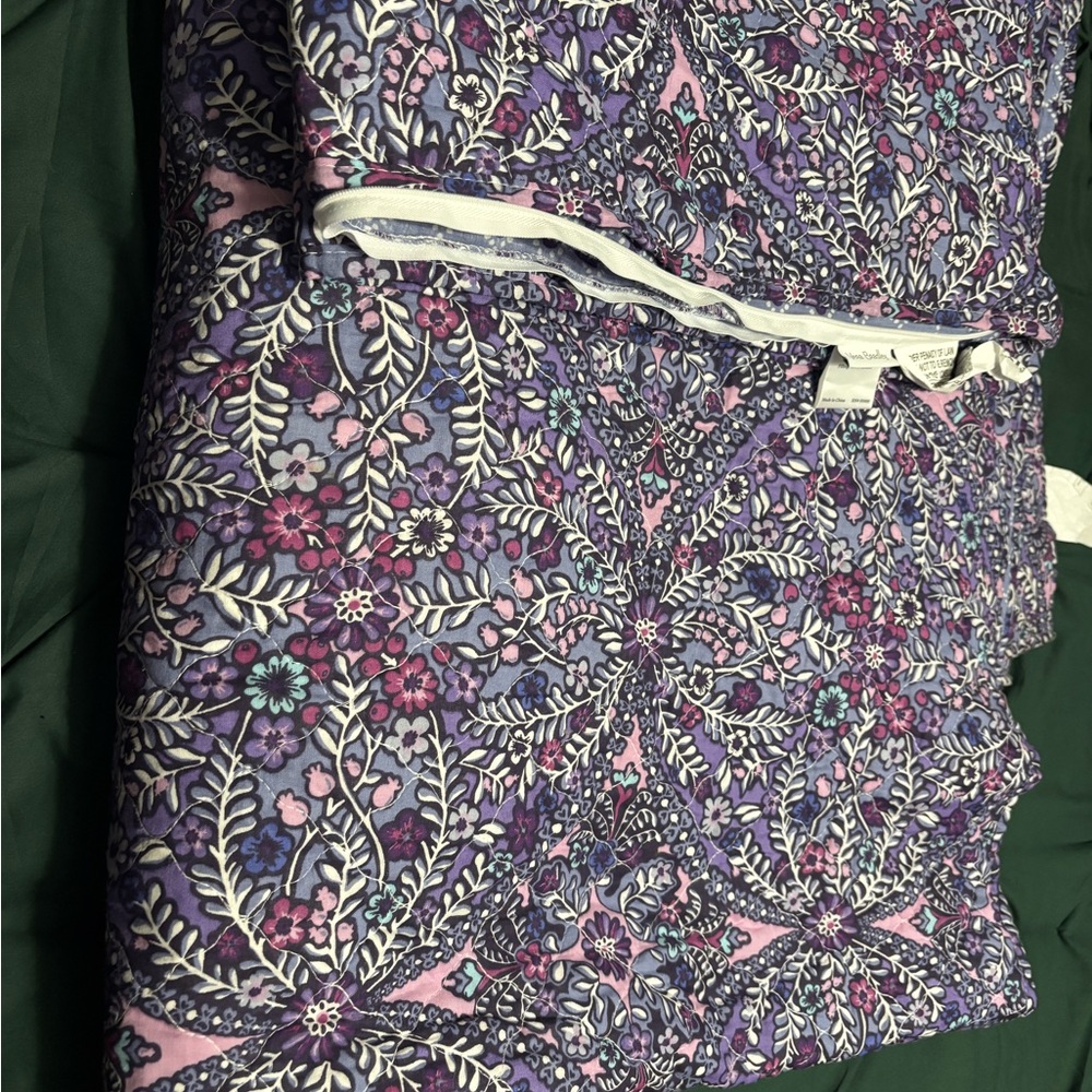 Vera Bradley Purple and Pink Floral Quilt